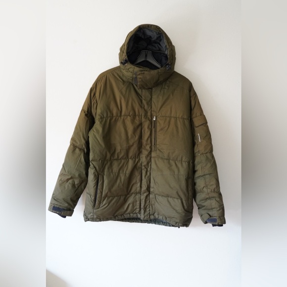 orage down jacket Green WorM Hoody Men’s Size XL - Picture 2 of 11